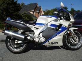 1991 Yamaha FZR1000 (white/blue)